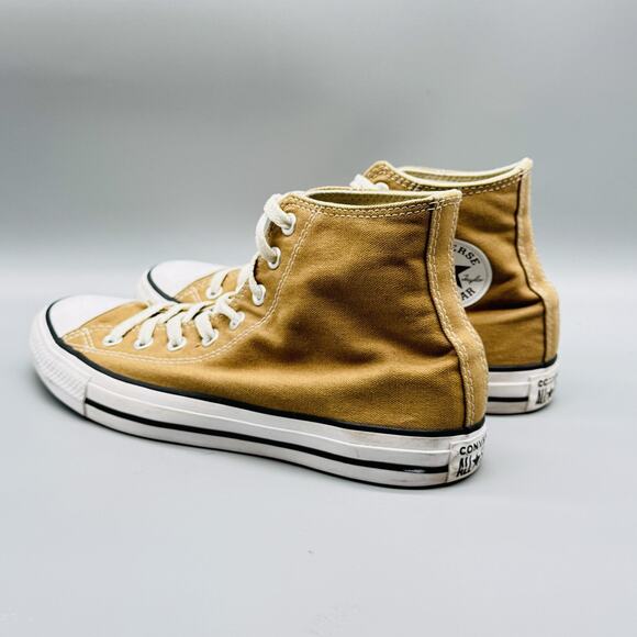 Converse Shoes Men 8 Brown Canvas Chuck Taylor All Star High Top Trainer Sneaker - Picture 5 of 9
